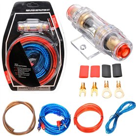 SPORWAY Ensemble de câbles pour amplificateurs de voiture 10 GA