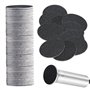 Lot de 180 feuilles abrasives pour râpe électrique pour pieds - Disques abrasifs professionnels pour enlever les callosités - Tê