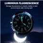 MEGYAD 2 pièces 22-25 mm horloge de moto vélo : horloge de guidon lumineuse avec résistance à l'oxydation alliage pour scellé ét