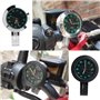 MEGYAD 2 pièces 22-25 mm horloge de moto vélo : horloge de guidon lumineuse avec résistance à l'oxydation alliage pour scellé ét