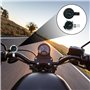 MEGYAD 2 pièces 22-25 mm horloge de moto vélo : horloge de guidon lumineuse avec résistance à l'oxydation alliage pour scellé ét