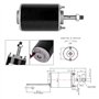 12V DC Moteur à Aimant Permanent CW/CCW Moteur à Aimant Permanent Haute Vitesse et à Faible Bruit pour Générateur de Bricolage 3