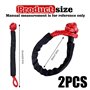 Lot de 2 Manilles Souples: Manille Souple Portable pour Remorquage Hors Route avec Gaine Protection 17t Résistance Rupture Corde