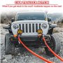 Lot de 2 Manilles Souples: Manille Souple Portable pour Remorquage Hors Route avec Gaine Protection 17t Résistance Rupture Corde