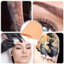 Nizirioo Lot de 4 tatouages en peau synthétique 3 mm – Peau d'entraînement professionnelle de tatouage 20 x 30 cm double face po