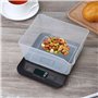 Nizirioo - Balance de cuisine numérique rechargeable par USB - 10 kg/1 g - Avec écran LED et fonction tare - Pour la pâtisserie 