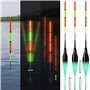 BAIFULAI Lot de 4 flotteurs de pêche pré-gonflés - 1