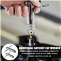 BAIFULAI Lot de 2 clés à cliquet avec poignée en T - Porte-outils avec poignée coulissante pour taraud - Réglable - En forme de 