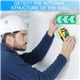 Détecteur de fils 5 en 1 - Scanner mural - Avec écran LCD et alarme sonore - Pour trouver des lignes électriques, des poutres en