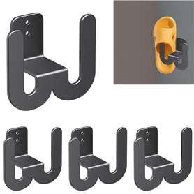 WIYETY Supports à Chaussures Muraux: 4 pièce Porte Chaussures Mural en Méta Organisateur de Chaussures Suspendu