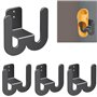 WIYETY Supports à Chaussures Muraux: 4 pièce Porte Chaussures Mural en Méta Organisateur de Chaussures Suspendu