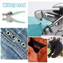 WIYETY Professionnelle Pince à Oeillets: Pince à Oeillets Multifonction Pinces à Oeillets en Métal, Pince à Oeillets Portable Ki