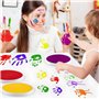 Jlnmmn Tampons Encreur 8 Couleurs Tampon Encreur Couleurs Tampons Encreurs pour Enfants Encre Tampon Couleur Utiliser pour Peint