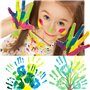 Jlnmmn Tampons Encreur 8 Couleurs Tampon Encreur Couleurs Tampons Encreurs pour Enfants Encre Tampon Couleur Utiliser pour Peint