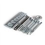 Co-link DIY Set de 11 Craft Outil Die poin?on Snap Rivet Set Base kit avec Base pour Trou de Perforation et d'installer Le Bouto