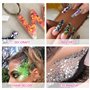 VMUTGA 32 Couleurs Poudres de Paillettes, Poudre Brillante Chunky Glitter Paillettes Holographique Pailletées Paillette Cosmétiq