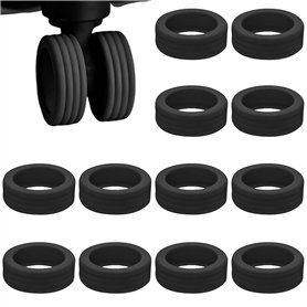 12 Pièces Enjoliveurs De Roue pour Bagages Housse De Roue De Bagage en Silicone Housse De Roues De Bagage Couverture De Roues De