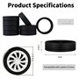 12 Pièces Enjoliveurs De Roue pour Bagages Housse De Roue De Bagage en Silicone Housse De Roues De Bagage Couverture De Roues De