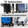 12 Pièces Enjoliveurs De Roue pour Bagages Housse De Roue De Bagage en Silicone Housse De Roues De Bagage Couverture De Roues De