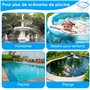 Épuisettes de Piscine, Gtuzkheu Épuisette de Fond Piscine, 38 CM de Profondeur Épuisette de Surface Piscine, Filet de Piscine Ma