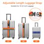 TNOMSNO 4PCS Sangles pour Bagage, Sangle Valise avec Boucle 4 étiquette de Bagage, Sangle Valise pour Voyager afin D'Identifier 