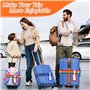 TNOMSNO 4PCS Sangles pour Bagage, Sangle Valise avec Boucle 4 étiquette de Bagage, Sangle Valise pour Voyager afin D'Identifier 