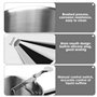 TNOMSNO Entonnoir a Piston, 1200ML Entonnoir de Cuisson en Acier Inoxydable Entonnoir a Piston avec Support Entonnoir a Piston a