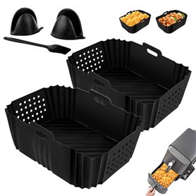 TNOMSNO 2 Pièces Moule Silicone Air Fryer pour Ninja Double Stack XL Friteuse Sans Huile SL400EU