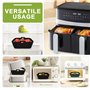 TNOMSNO 2 Pièces Moule Silicone Air Fryer pour Ninja Double Stack XL Friteuse Sans Huile SL400EU, Accessoires Air fryer pour Nin