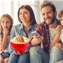 Pliable Machine à Popcorn Bol à Pop-Corn avec Couvercle et Spatule en Silicone