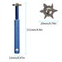DUOSHIDA Groove aiguisoir avec 6 têtes – Golf Club Groove aiguisoir Re-grooving Outil et Aspirateur pour tous les Fers Montage S