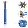 DUOSHIDA Groove aiguisoir avec 6 têtes – Golf Club Groove aiguisoir Re-grooving Outil et Aspirateur pour tous les Fers Montage S