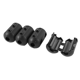 sourcingmap 4 pcs Uf50b EMI RFI bruit noyau de ferrite Suppresseur filtre pour cble de 5 mm