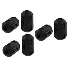 sourcing map 6 pcs Clip sur RFI Ferrite EMI bruit Filtre pour câble de 5mm