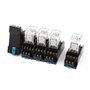 sourcing map HH54PL Bobine 24V DC 4PDT 14broche sur rail DIN 35mm Relais puissance électromagnétique 5pcs
