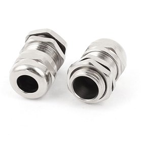 sourcingmap 2pcs presse-étoupe connecteurs étanches en métal argenté M14 de 4 à 8 mm de diamètre