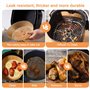 talifoca - Papier sulfurisé antiadhésif - Lot de 100 feuilles - 20 cm - Pour friteuse à air chaud, four à micro-ondes et cuisini