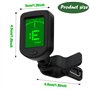 Accordeur de Guitare Chromatique à Pince Tuner Portable Pour Guitare Classique