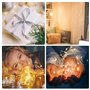 200LED Guirlande Lumineuse Rideau,Blanc chaud Rideau Lumineux 3m*2m 8 Modes d'Eclairage USB Télécommande avec Minuterie Decorati
