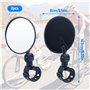 Rétroviseur trottinette électrique de Vélo Grand Angle Rotatifs à 360°