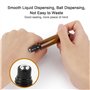 Lot de 10 bouteilles en verre roll-on vides de 10 ml pour huile essentielle, avec rouleau en acier inoxydable, entonnoir, ouvre-