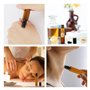 Lot de 10 bouteilles en verre roll-on vides de 10 ml pour huile essentielle, avec rouleau en acier inoxydable, entonnoir, ouvre-