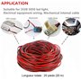 18awg câble d'extension fil rouge noir 2 broches parallèle longueur de fil 66pi cordon toronné cuivre étamé 3528 5050 pour bande