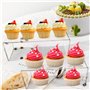 talifoca Présentoir en Acrylique Transparent, 5 Niveaux Présentoir Acrylique Étagère pour Figurines Pops, U Vitrine Supports pou