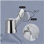 KES Tete A Disques Ceramique avec Levier Métallique, Cartouche de Rechange pour Robinet à Chaud et Froid, 1/2" Quart de Tour, Ch