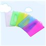 Toyvian 20pcs Plastique Titulaire de la Carte Titulaire Manchon pour Carte d'identité Carte de crédit Carte de Bus Cartes d'étud