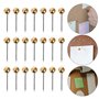 SUPVOX 400Pcs Punaises à TêTe Ronde en Plastique Et Acier éPingles Droites pour Carte, Bureau, Maison, éCole, DéCoration Et Marq