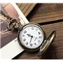 Infinite U Voilier Antique/Navires de Guerre/Bateau de Pirate Grand Montre de Poche Quartz Chiffres Arabes