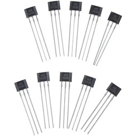 Lot de 10 capteurs linéaires Hall Element 49E Oh49E Ss49E (Noir)