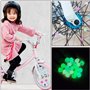 PUCIO 144 Pieces Perles Décoration Vélo, Couleur Accessoires de Décoration de Bicyclette pour Enfants et Filles，Perles Rayons Ve